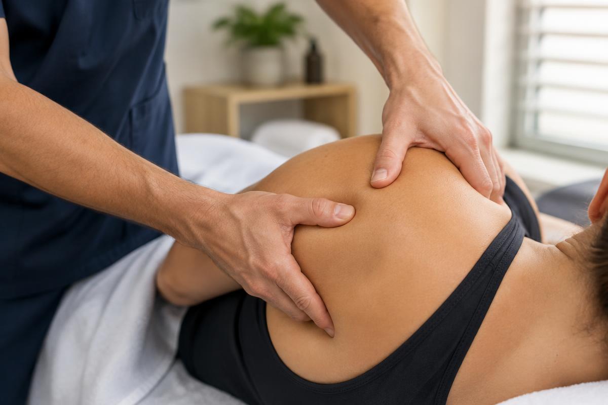 Massagem terapêutica — imagem complementar representativa
