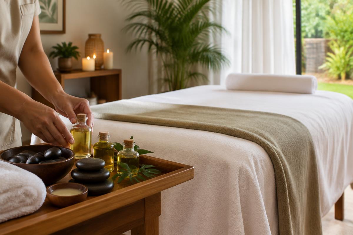 Massagem relaxante — imagem complementar representativa